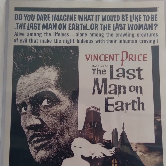 "The Last Man On Earth" Horror Science Fiction Movie Poster - Picture 2 of 7